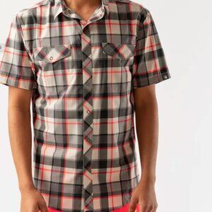 NWT Rabbit snap front plaid shirt